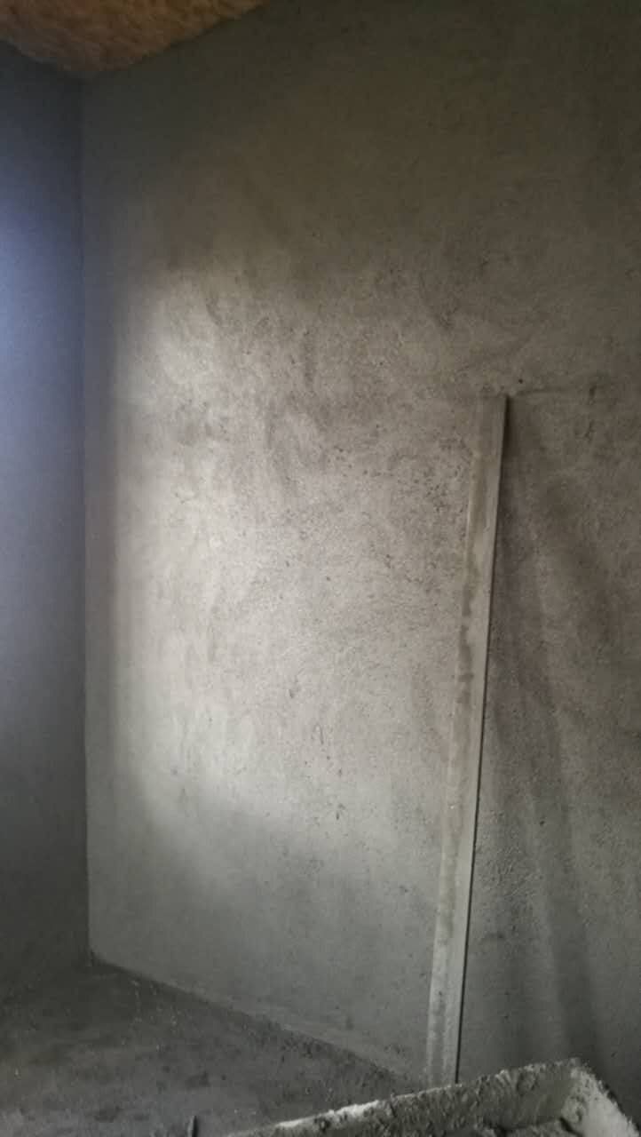 有筋網房屋墻體抹面施工完成